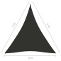 Parasole a Vela Oxford Triangolare 5x7x7 m Antracite Parasole a Vela Oxford Triangolare 5x7x7 m Antracite