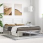 vidaXL Giroletto con Testiera Metallo Bianco 135x190 cm vidaXL Giroletto con Testiera Metallo Bianco 135x190 cm
