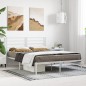 vidaXL Giroletto con Testiera Metallo Bianco 140x190 cm vidaXL Giroletto con Testiera Metallo Bianco 140x190 cm