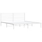 vidaXL Giroletto con Testiera Metallo Bianco 180x200 cm vidaXL Giroletto con Testiera Metallo Bianco 180x200 cm