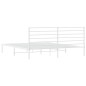 vidaXL Giroletto con Testiera Metallo Bianco 180x200 cm vidaXL Giroletto con Testiera Metallo Bianco 180x200 cm