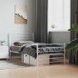 vidaXL Giroletto con Testiera e Pediera Metallo Bianco 75x190 cm vidaXL Giroletto con Testiera e Pediera Metallo Bianco 75x190 cm