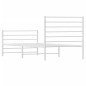 vidaXL Giroletto con Testiera e Pediera Metallo Bianco 75x190 cm vidaXL Giroletto con Testiera e Pediera Metallo Bianco 75x190 cm