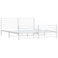 vidaXL Giroletto con Testiera e Pediera Metallo Bianco 180x200 cm vidaXL Giroletto con Testiera e Pediera Metallo Bianco 180x200 cm