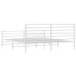 vidaXL Giroletto con Testiera e Pediera Metallo Bianco 180x200 cm vidaXL Giroletto con Testiera e Pediera Metallo Bianco 180x200 cm