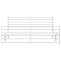 vidaXL Giroletto con Testiera e Pediera Metallo Bianco 200x200 cm vidaXL Giroletto con Testiera e Pediera Metallo Bianco 200x200 cm