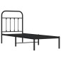 vidaXL Giroletto con Testiera in Metallo Nero 75x190 cm vidaXL Giroletto con Testiera in Metallo Nero 75x190 cm