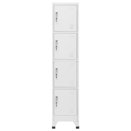 Armadietto a Chiave a 4 Scomparti 38x45x180 cm