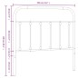vidaXL Testiera in Metallo Bianco 100 cm