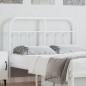 vidaXL Testiera in Metallo Bianco 120 cm vidaXL Testiera in Metallo Bianco 120 cm