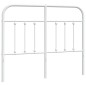 vidaXL Testiera in Metallo Bianco 120 cm vidaXL Testiera in Metallo Bianco 120 cm