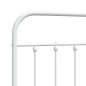 vidaXL Testiera in Metallo Bianco 120 cm vidaXL Testiera in Metallo Bianco 120 cm