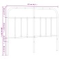 vidaXL Testiera in Metallo Bianco 120 cm vidaXL Testiera in Metallo Bianco 120 cm