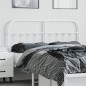 vidaXL Testiera in Metallo Bianco 140 cm