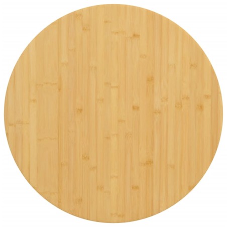 vidaXL Piano del Tavolo Ø60x1,5 cm in Bambù