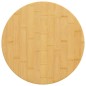 vidaXL Piano del Tavolo Ø30x2,5 cm in Bambù
