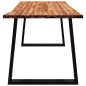 vidaXL Tavolo da Pranzo Bordi Vivi 160x80x75 cm Legno Massello Acacia vidaXL Tavolo da Pranzo Bordi Vivi 160x80x75 cm Legno Massello Acacia