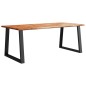 vidaXL Tavolo da Pranzo Bordi Vivi 200x90x75 cm Legno Massello Acacia vidaXL Tavolo da Pranzo Bordi Vivi 200x90x75 cm Legno Massello Acacia