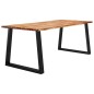 vidaXL Tavolo da Pranzo Bordi Vivi 200x90x75 cm Legno Massello Acacia vidaXL Tavolo da Pranzo Bordi Vivi 200x90x75 cm Legno Massello Acacia