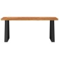 vidaXL Panca con Bordi Vivi 110 cm in Legno Massello di Acacia vidaXL Panca con Bordi Vivi 110 cm in Legno Massello di Acacia