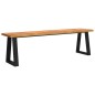 vidaXL Panca con Bordi Vivi 160 cm in Legno Massello di Acacia vidaXL Panca con Bordi Vivi 160 cm in Legno Massello di Acacia