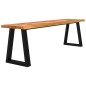 vidaXL Panca con Bordi Vivi 160 cm in Legno Massello di Acacia vidaXL Panca con Bordi Vivi 160 cm in Legno Massello di Acacia