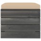 Set Divani da Giardino su Pallet 3 pz con Cuscini Massello Pino