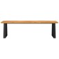 vidaXL Panca con Bordi Vivi 160 cm in Legno Massello di Acacia vidaXL Panca con Bordi Vivi 160 cm in Legno Massello di Acacia