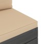 Set Divani da Giardino su Pallet 3 pz con Cuscini Massello Pino
