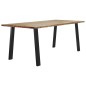 vidaXL Tavolo da Pranzo 200x90x75 cm in Legno Massello di Acacia
