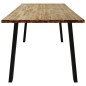 vidaXL Tavolo da Pranzo 200x90x75 cm in Legno Massello di Acacia
