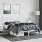 vidaXL Giroletto con Testiera Metallo Bianco 120x190 cm vidaXL Giroletto con Testiera Metallo Bianco 120x190 cm