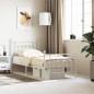 vidaXL Giroletto con Testiera e Pediera Metallo Bianco 80x200 cm vidaXL Giroletto con Testiera e Pediera Metallo Bianco 80x200 cm