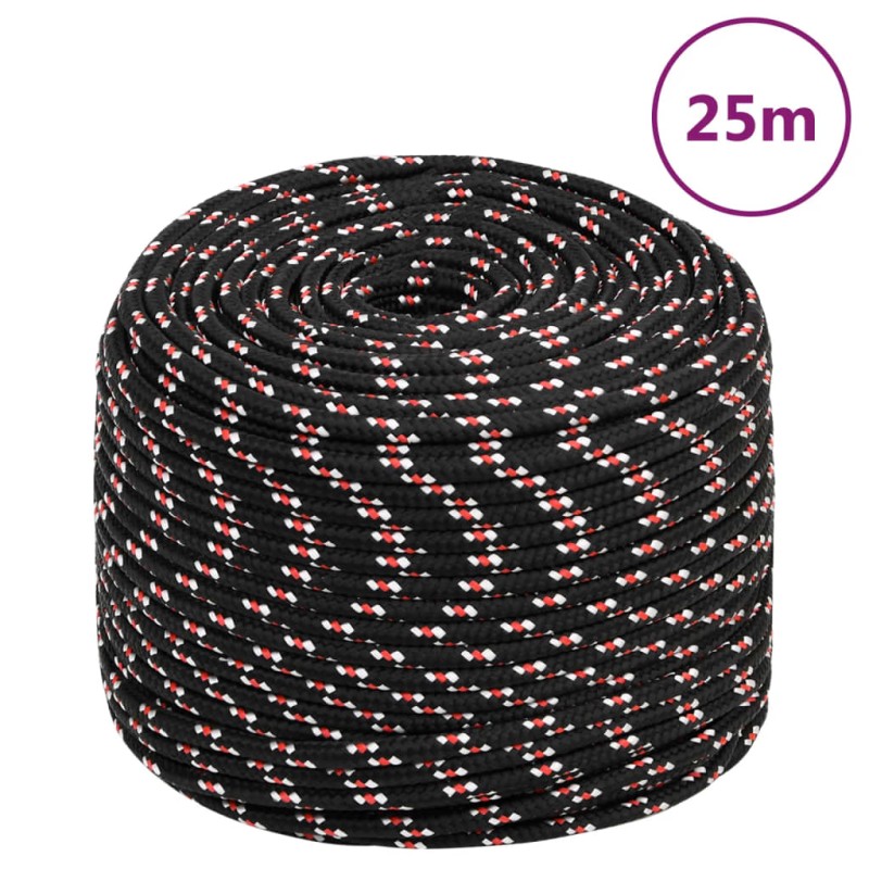 Corda Nautica Nera 10 mm 25 m in Polipropilene Corda Nautica Nera 10 mm 25 m in Polipropilene