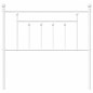 vidaXL Testiera in Metallo Bianco 90 cm vidaXL Testiera in Metallo Bianco 90 cm
