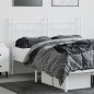 vidaXL Testiera in Metallo Bianco 150 cm vidaXL Testiera in Metallo Bianco 150 cm