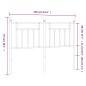 vidaXL Testiera in Metallo Bianco 150 cm vidaXL Testiera in Metallo Bianco 150 cm