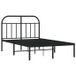 vidaXL Giroletto con Testiera in Metallo Nero 120x190 cm vidaXL Giroletto con Testiera in Metallo Nero 120x190 cm