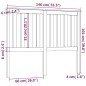 Testiera per Letto Miele 146x6x101 cm in Legno Massello di Pino