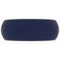 Lavandino Lusso Rotondo Blu Scuro Opaco 40x15 cm in Ceramica