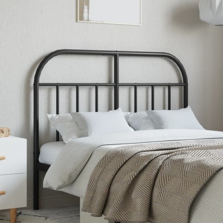 vidaXL Testiera in Metallo Nero 120 cm