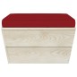 Set Divani da Giardino su Pallet 3 pz con Cuscini Legno Abete Set Divani da Giardino su Pallet 3 pz con Cuscini Legno Abete