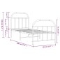 vidaXL Giroletto con Testiera e Pediera Metallo Bianco 75x190 cm vidaXL Giroletto con Testiera e Pediera Metallo Bianco 75x190 cm