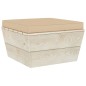 Set Divani da Giardino su Pallet 3 pz con Cuscini Legno Abete Set Divani da Giardino su Pallet 3 pz con Cuscini Legno Abete