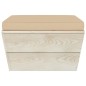 Set Divani da Giardino su Pallet 3 pz con Cuscini Legno Abete Set Divani da Giardino su Pallet 3 pz con Cuscini Legno Abete