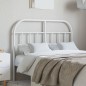 vidaXL Testiera in Metallo Bianco 120 cm
