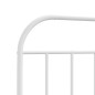 vidaXL Testiera in Metallo Bianco 150 cm vidaXL Testiera in Metallo Bianco 150 cm