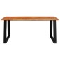 vidaXL Tavolo da Pranzo Bordi Vivi 180x90x75 cm Legno Massello Acacia vidaXL Tavolo da Pranzo Bordi Vivi 180x90x75 cm Legno Massello Acacia