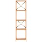 vidaXL Scaffale a 5 Ripiani 40x30x146 cm in Legno Massello di Rovere vidaXL Scaffale a 5 Ripiani 40x30x146 cm in Legno Massello di Rovere