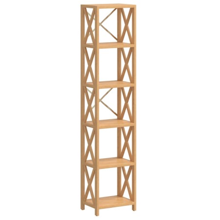 vidaXL Scaffale a 6 Ripiani 40x30x181 cm in Legno Massello di Rovere